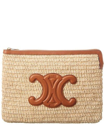 celine raffia clutch